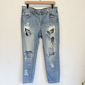 BDG Distressed Slim Boyfriend Jeans Blue Size 28